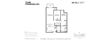 A floor plan for a property named The Franklin is shown with a living room, dining room, and bedrooms.