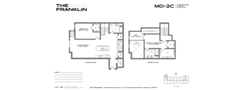 A black and white floor plan for a property called The Franklin.