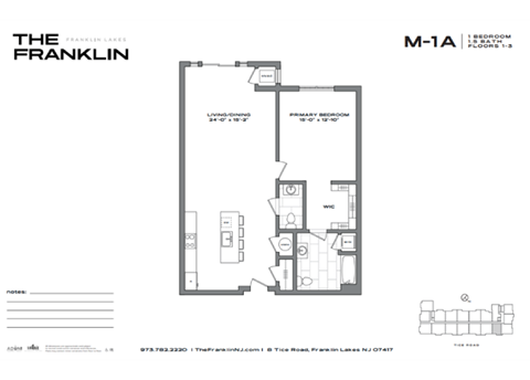 the one bedroom floor plan mia residences the floor plans