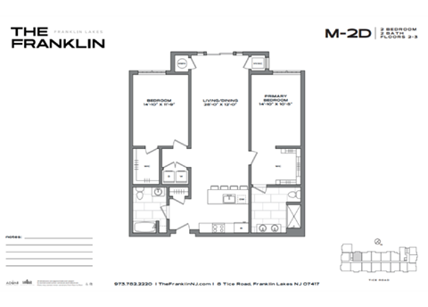 the floor plan of the m2 2d condo