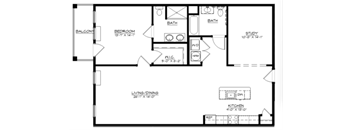 1Bed 2Bath-E at The Franklin at Hillsborough Apartments, New Jersey