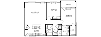 a blueprint of a floor plan of a house