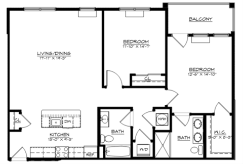 a blueprint of a floor plan of a house