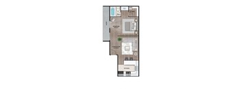 A1 Floor Plan at Latitude 2976, Texas