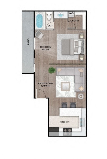 A1 Floor Plan at Latitude 2976, Texas