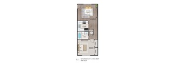 A1 Floor Plan at The Ascend at Pensacola Bay, Pensacola, 32503