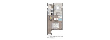 A2 Floor Plan at The Ascend at Pensacola Bay, Florida