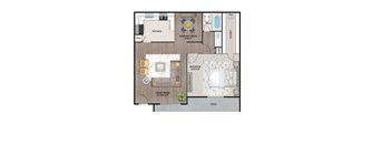 A3 Floor Plan at Latitude 2976, Houston Texas