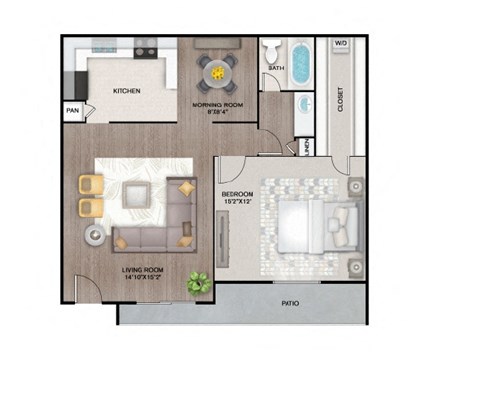 A3 Floor Plan at Latitude 2976, Houston Texas