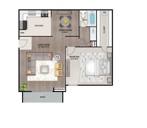 A4 Floor Plan at Latitude 2976, Texas