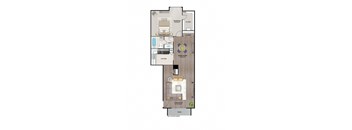 A5 Floor Plan at Latitude 2976, Houston, TX