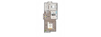 A6 Floor Plan at Latitude 2976, Houston