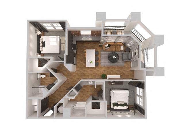 FRB2 Floor Plan at Fitzroy Grove, Rogers