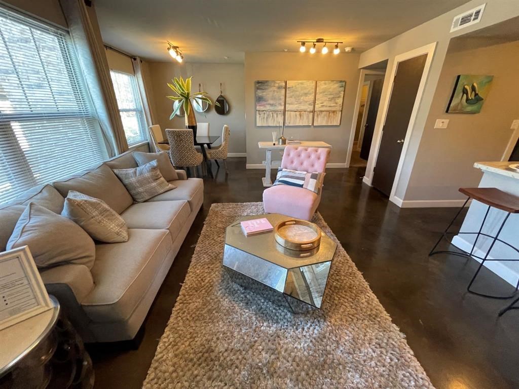 Living Area With Dining Room at Palisades at Pleasant Crossing, Rogers