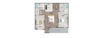 B3 Floor Plan at Latitude 2976, Houston, TX