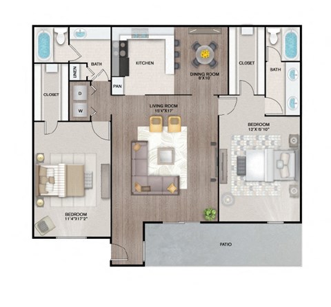 B3 Floor Plan at Latitude 2976, Houston, TX