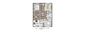 B5 Floor Plan at The Ascend at Pensacola Bay, Pensacola, 32503