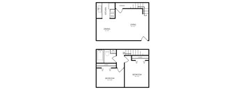 2 bed 2 bath A at 46Eleven Apartments, Dallas, TX