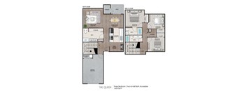 The Queen Floor Plan at Estates at Palm Bay, Fort Walton Beach, Florida