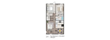 2 bed 1 bath  at The Lorient Apartments, Florida
