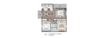 2 bed 2 bath at The Lorient Apartments, Pensacola, FL