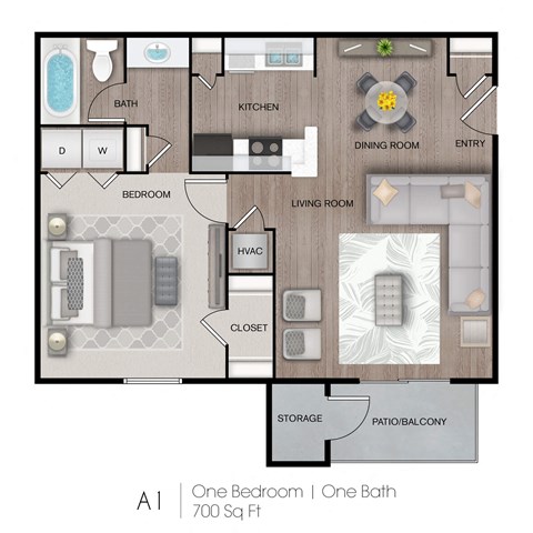 Elm Floor Plan at The Emory, Pensacola, Florida