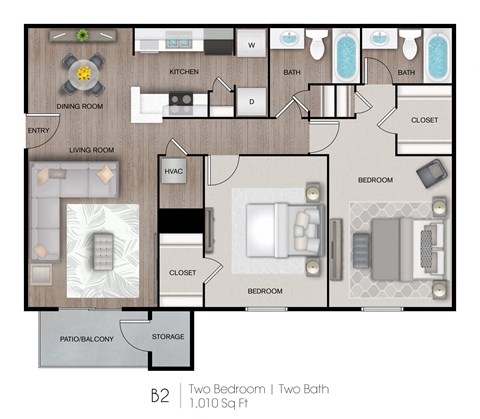 Willow Floor Plan at The Emory, Florida, 32514