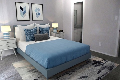Bedroom With Closet at Evana Grove, Plano, TX