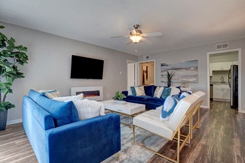 Modern Living Room at Latitude 2976, Houston, TX