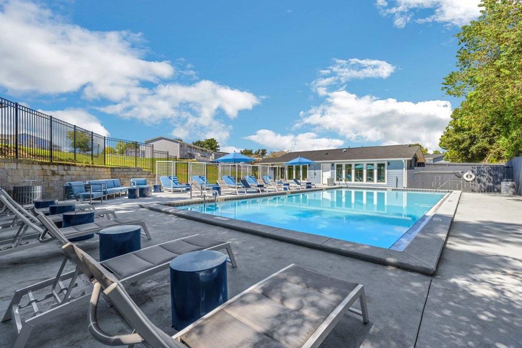 the swimming pool at our apartments at The Lorient Apartments, Pensacola, FL