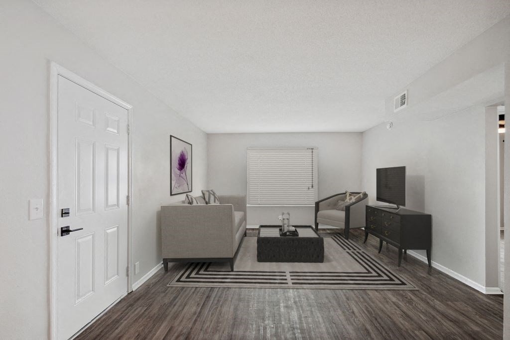 our apartments offer a living room with a tv