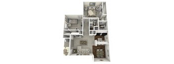 a floor plan of a house with a bedroom and a living room