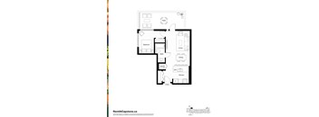 A floor plan for a property rental at RentAtCapstone.ca is displayed.