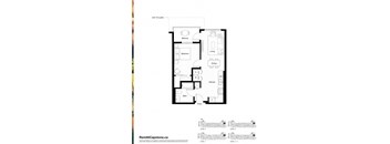 A floor plan for a unit at RentAtCapstone.ca is displayed.