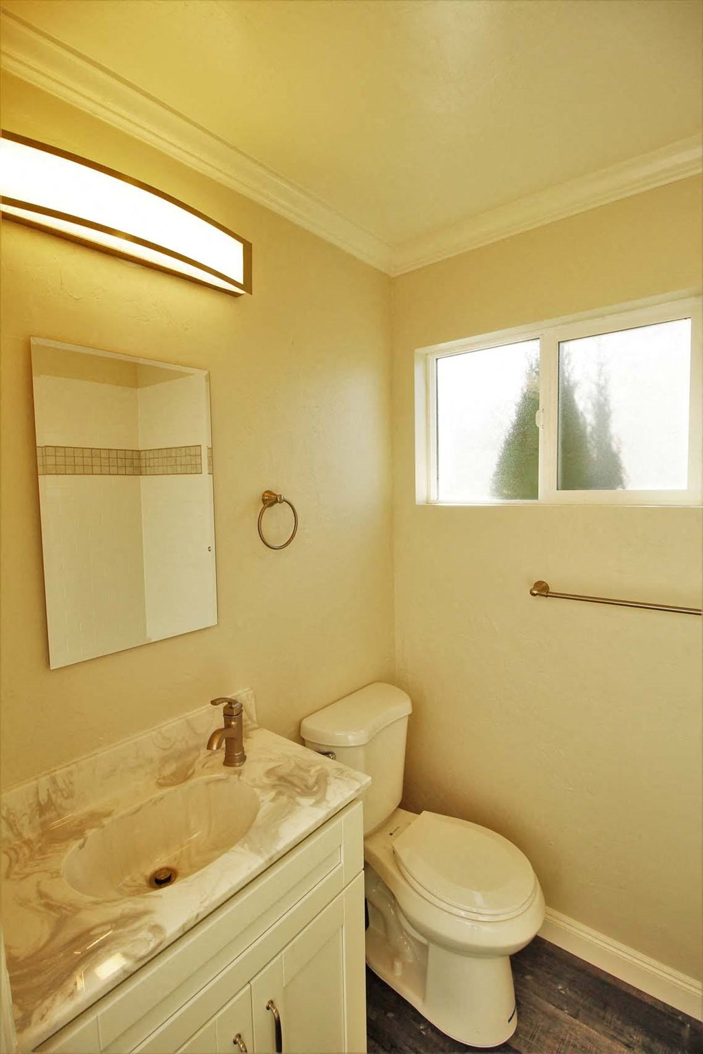 a bathroom with a toilet and a sink and a mirror
