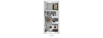 One Bedroom Floorplan