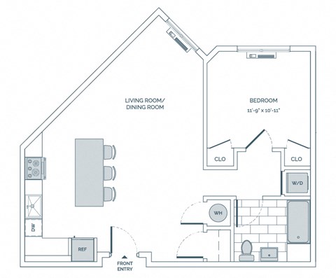 a floor plan of a bedroom floor plan with a loft