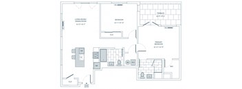 a blueprint of a floor plan of a house