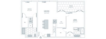 a blueprint of a floor plan of a house