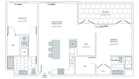 a blueprint of a floor plan of a house