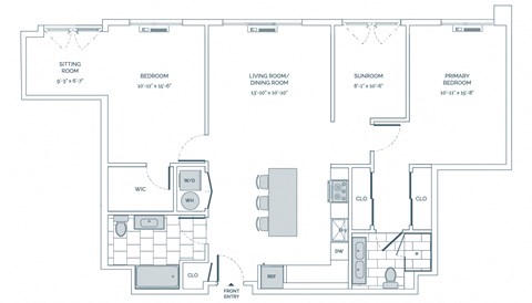 a blueprint of a floor plan of a house