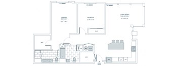 a blueprint of a floor plan of a house