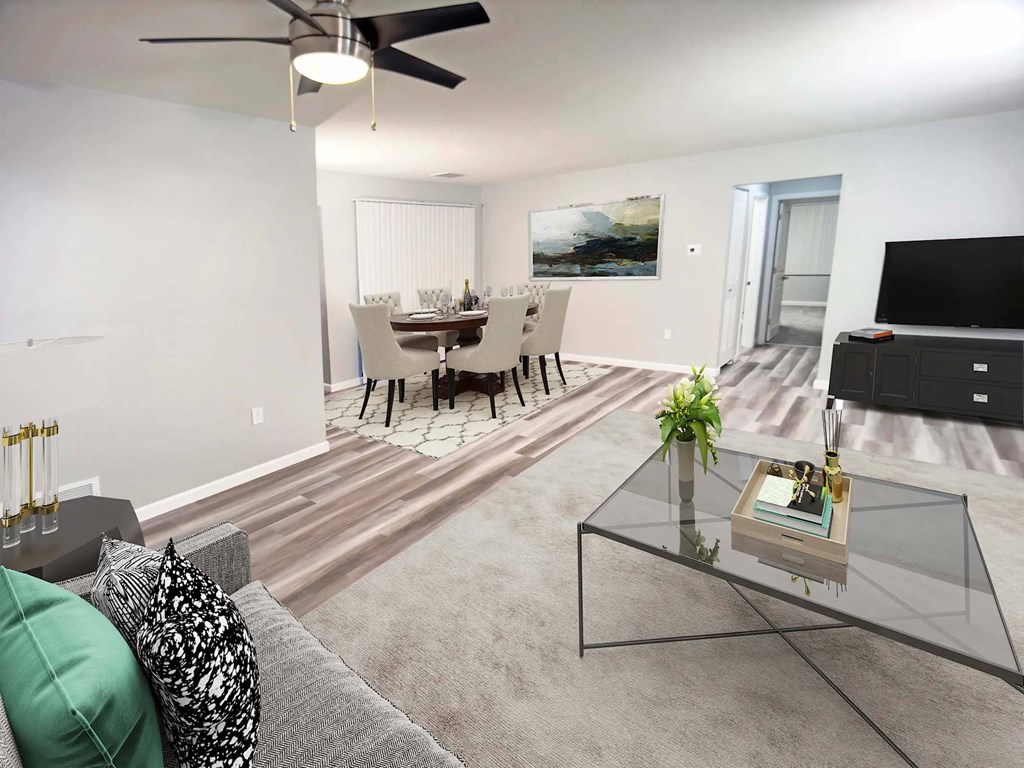 Living and Dining Rooms