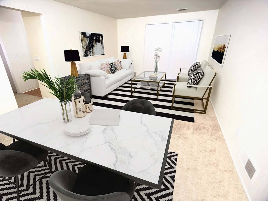 Living and Dining Rooms