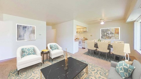 Living and Dining Rooms