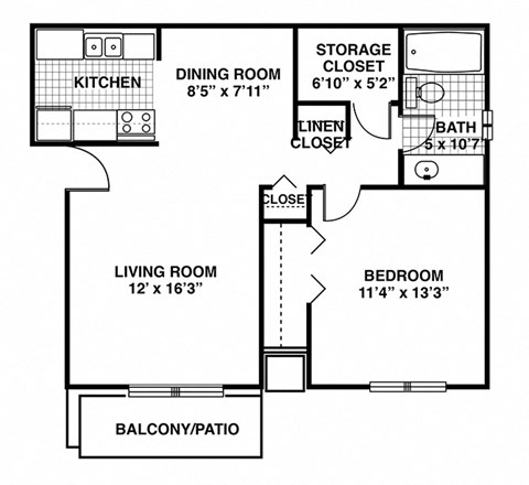 a floor plan of a house with bedrooms and a living room