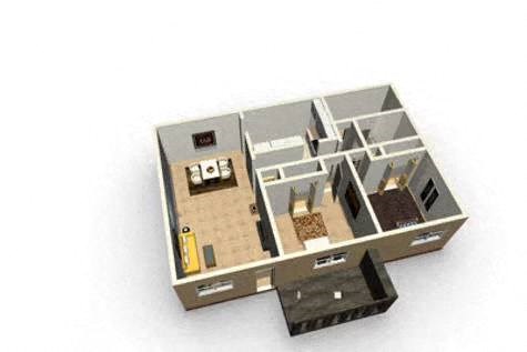 an illustration of a floor plan of a house
