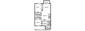 plan of the upper villa floor plan