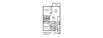 floor plan photo of the ridley apartments nm