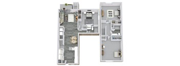 2 bedroom floor plan  the residences at sawmill estates apartments in